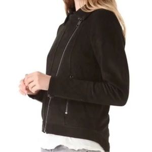Chaser revolve 100% leather biker moto jacket black